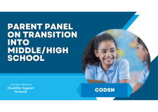 CODSN Parent Panel on the transition into Middle/High School